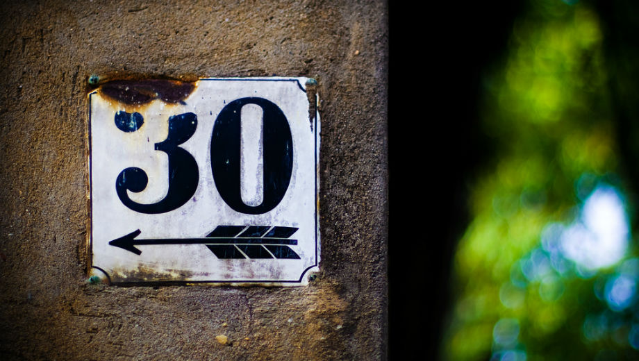 30 (CC BY 2.0 by Andreas Levers/https://www.flickr.com/photos/96dpi/2530788268)