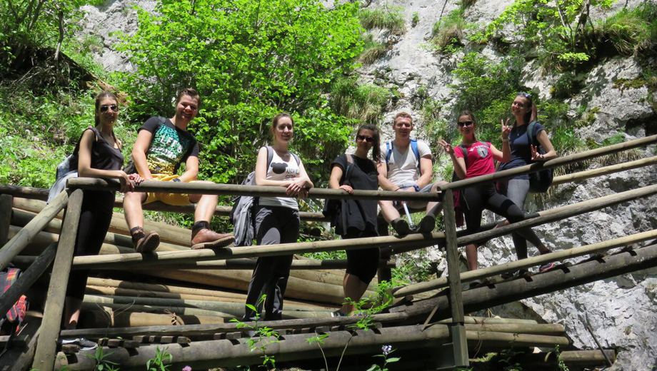 Erasmus incoming students  hiking trough Bärenschutklamm