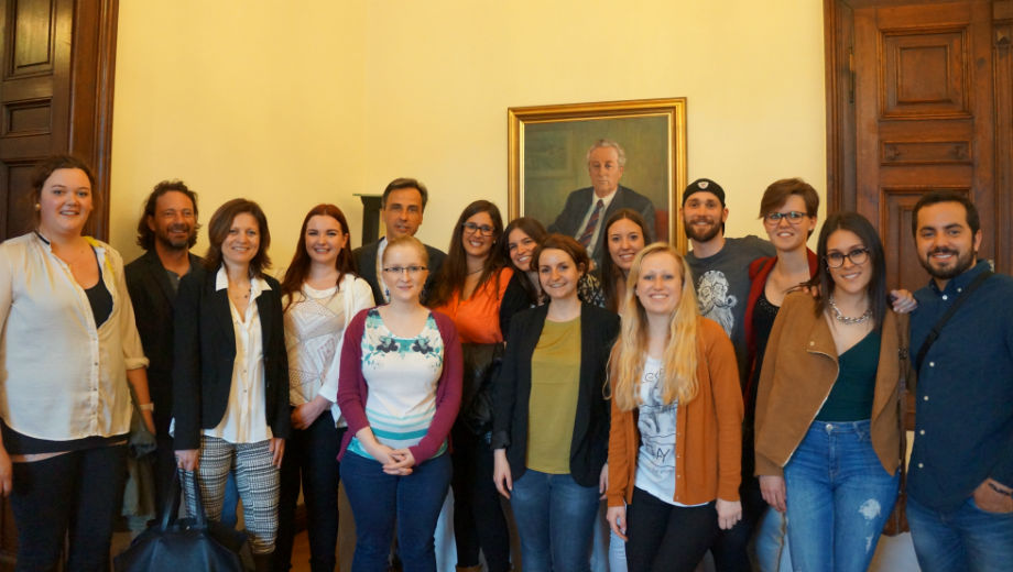 Group picture with the mayor of Graz (Photo by Tineri Rodriguez Tejera)
