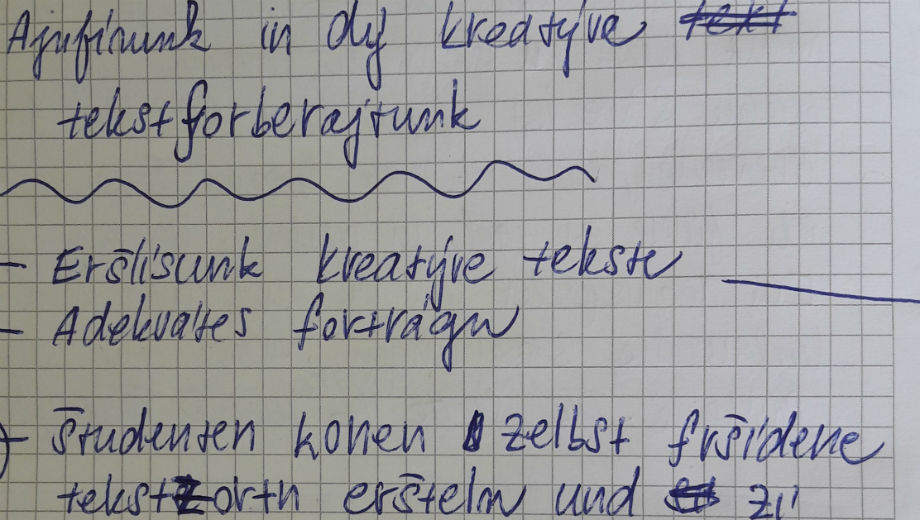 So würde man Deutsch auf Tschechisch schreiben... (Foto von Ursula Rettinger)