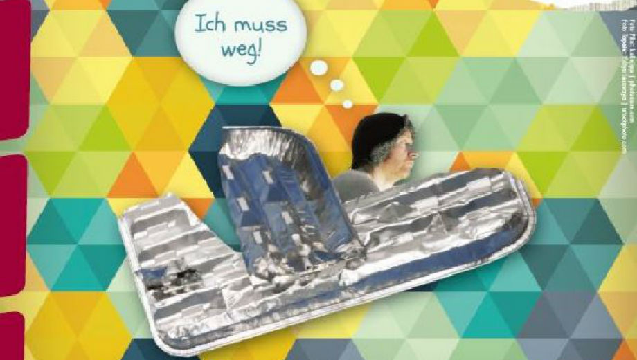 Ich muss weg! (Foto Screenshot vom Plakat www.logo.at)